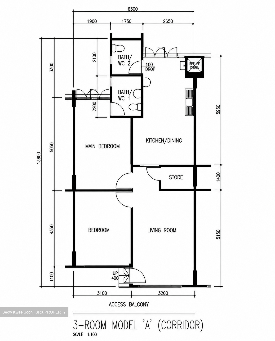 Blk 528 Hougang Avenue 6 (Hougang), HDB 3 Rooms #566113121